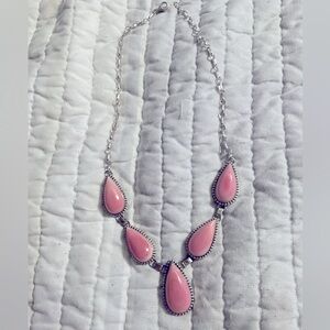 Queens pink conch necklace